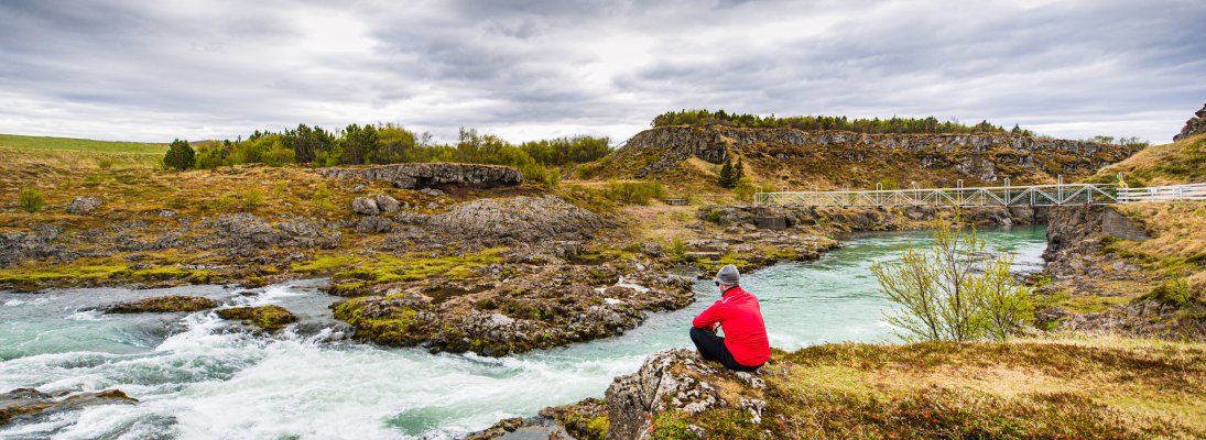 Island Hrútey and The River Blanda